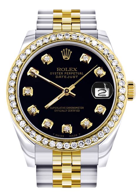 rolex diamond black|rolex watch diamond bezel prices.